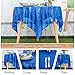 ShiDianYi 50''x50'' Square Royal Blue Sequin Tablecloth Sequin Table Overlays Small Table Cover Glitter Table Cloth for Birthday Party Glam Wedding Decor