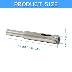 Hordion 20 Pcs 8mm / 5/16 Inch Diamond Drill Bit