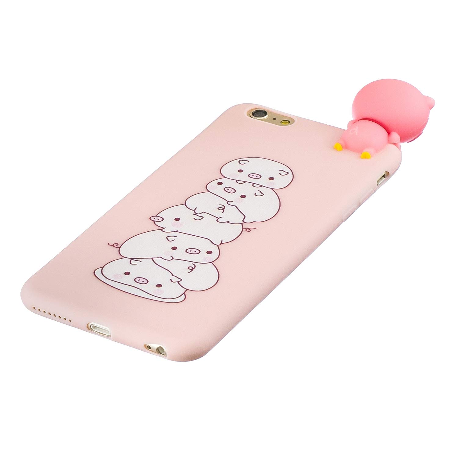 Small Panda Qy Mart Cartoon Case Compatible Iphone 6 Iphone 6s 4 7 Cute 3d Animal Tpu Bumper Cover Slim Fit Soft Silicone Gel Rubber Skin Back Shockproof Case With Earphone Holder
