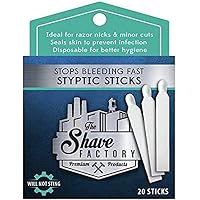 Amazon.com: Shaving Factory Styptic Pencils, 0.3 Ounce : Beauty ...