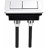 WOFASHPURE Toilet Flush Button Replacement, Dual Push Button Toilet Tank | Dual Flush Toilet Button Kit, Universal Toilet Tank Replacement with Adjustable Thread Rod for Bathroom Repair