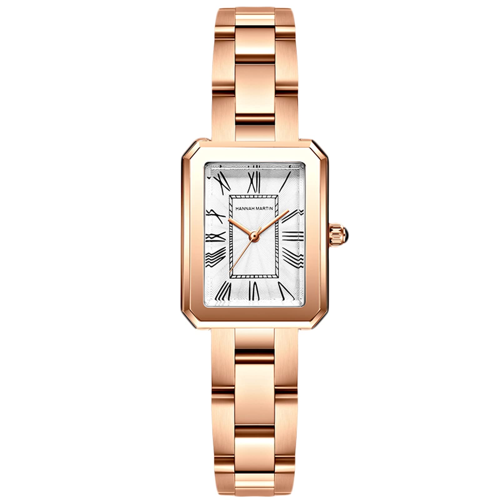 RORIOS Women Watches Analogue Quartz Watch with Stainless Steel Strap Waterproof Retro Square Wristwatch Elegant Watch for Ladies Girls