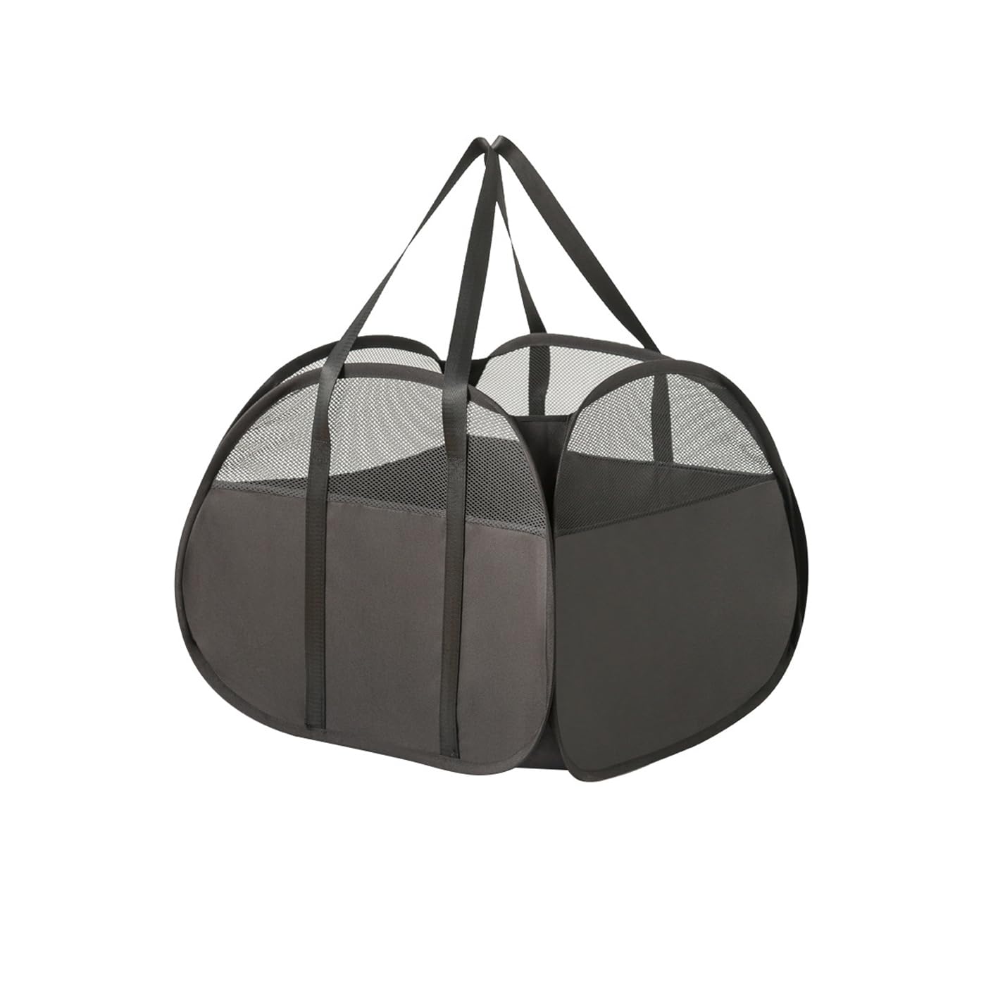 90L Large Collapsible Laundry Basket Pop Up Folding Washing Basket Foldable Laundry Hamper Space Saving Dirty Clothes Storage Basket black