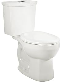 American Standard 2889518.020 H2Option Siphonic Dual Flush Normal Height Round Front Toilet with Liner, White, 2-Piece