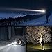 Zglon 1200 Lumens Super Bright LED Tactical High Powered Handheld Torch Flashlights with 2 Rechargeable 18650 Batteries for Cycling Hiking Camping Emergency