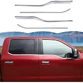 RT-TCZ Window Trim Strip Cover Window Molding Trim Cover Decoration Exterior Accessories for Ford F150 2015-2020 (Chrome)