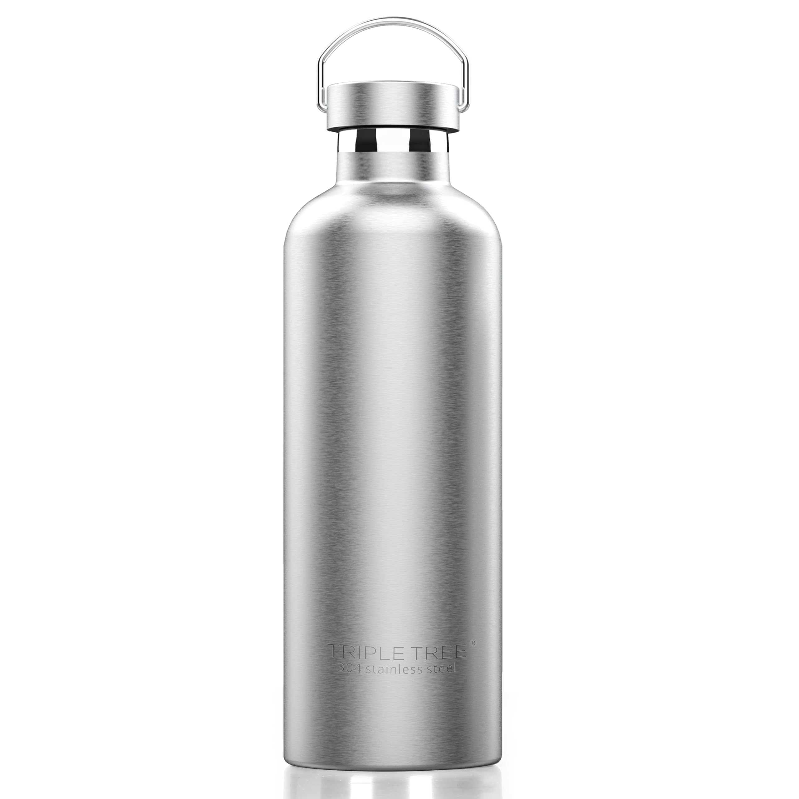 Triple Tree 34OZ Vacuum Insulated Stainless Steel Water Bottle, Double Wall Wide Mouth Lids Keeps beverage Hot or Cold Sweat Proof