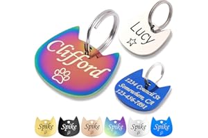 Dogs Cats ID Tags Personalized Lovely Symbols Pets Collar Name Accessories Simple Custom Engraved Products