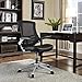 Modway Attainment Mesh Back and Vinyl Seat Modern Office Chair in Black