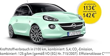 Prenotazione Opel Adam Germany S Next Topmodel 1 4 64 Kw 87 Ps Mint Green Leasing Richiesta Amazon It Auto E Moto