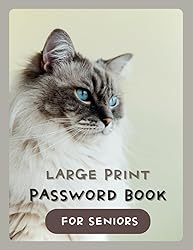 Large Print Password Book for Seniors: A Calm