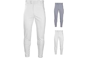 Rawlings Men's Pro 150 Series Baseball Pant | Jogger Fit | Adult Sizes | Solid & Piped Options