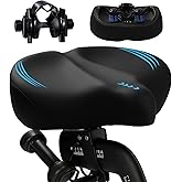 2026 New Ultra-Wide Oversized Bike Seat Cushion for Men &amp; Women, Comfort Memory Foam Bicycle Saddle, Waterproof Universal Bike Seat for Peloton Exercise Road Mountain Cruiser Electric City Bikes