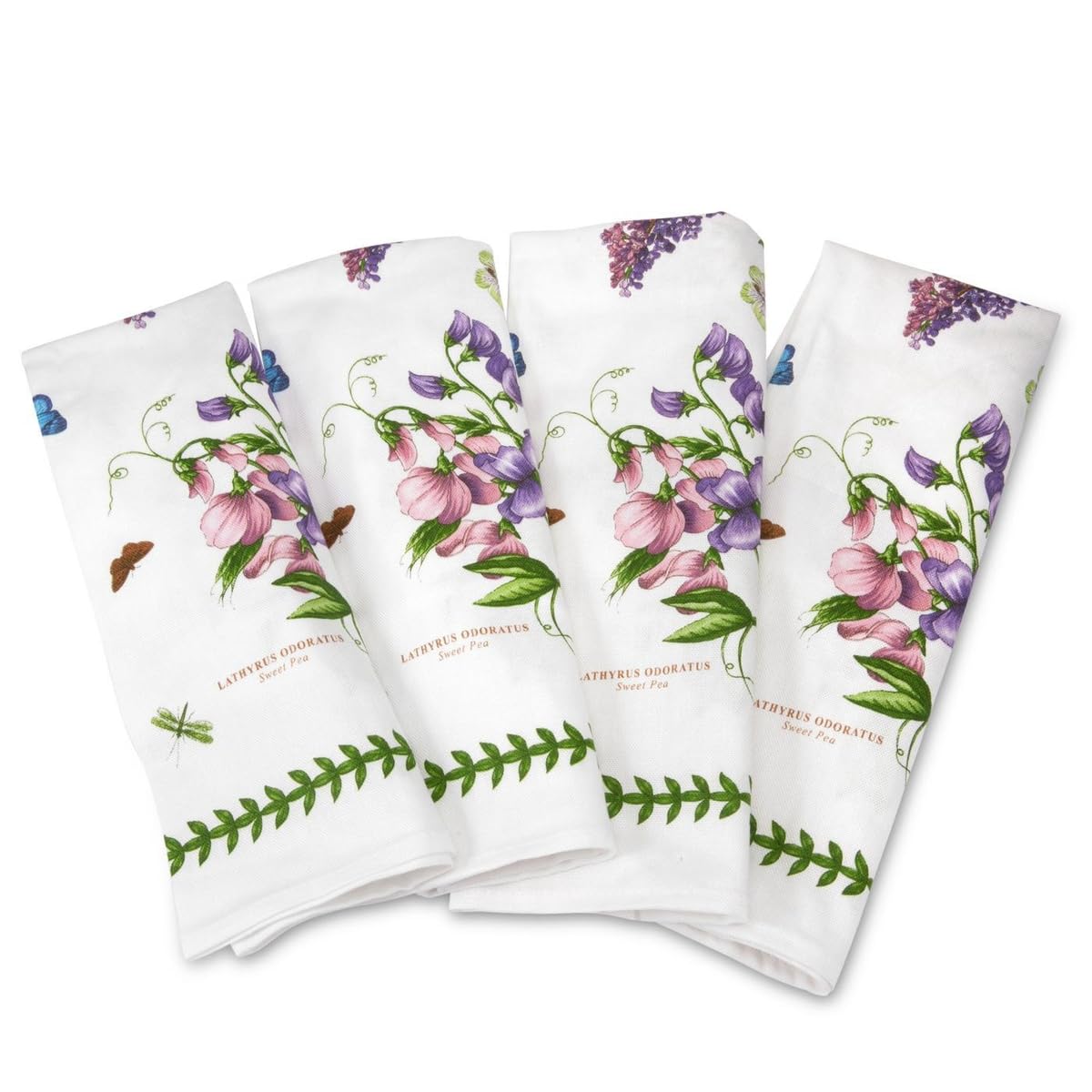 Pimpernel x Botanic Garden Set of 4 Napkins - Soft Cotton Table Napkins, Floral Design, Multi-Colour, Reusable and Durable, Suitable for Everyday Dining, Special Occasions, or Table Decor