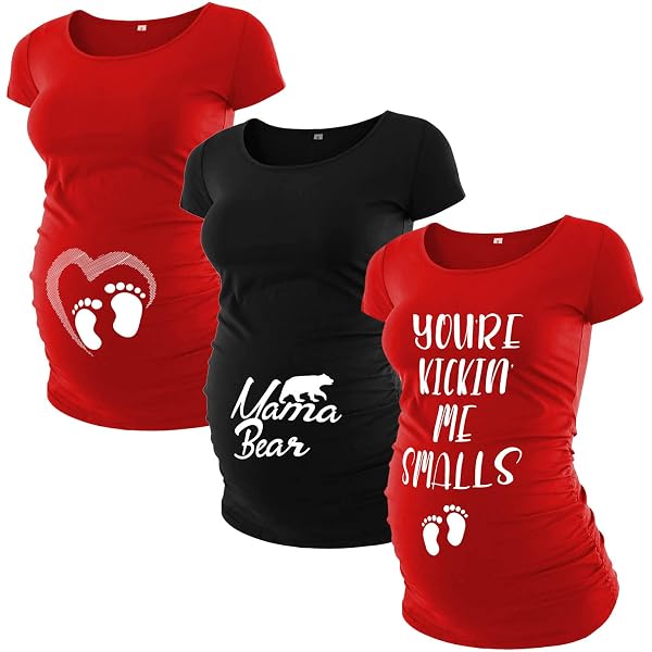Mama In The Making Pregnancy Announcement T-Shirt – Women's Letter Print Tee, Army Green
