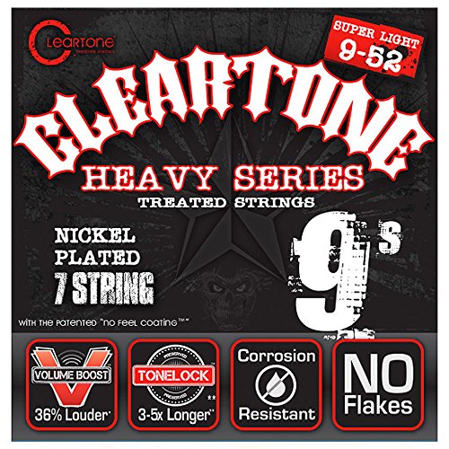 Cleartone Monster Heavy Series Nickel Plated 7-String Super Light Electric Guitar Strings