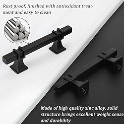 Lepatape 30 Pack 3 in Black Cabinet Handles Black