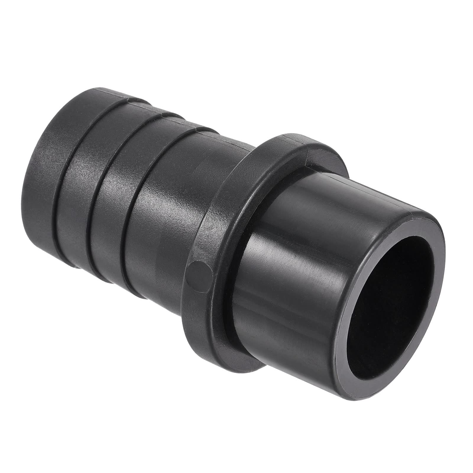 M METERXITY 1 Pack PVC Pipe Fitting - Water Tube Connector, 30mm Barb Straight Pipe Joint, Apply to Outdoor/Garden/Pool (OD 32mm, Black)