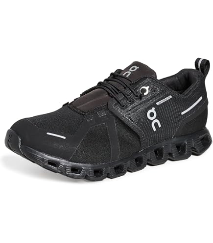 Amazon.com | On Men's Cloud 5 Waterproof Sneakers, Black/Black, 9