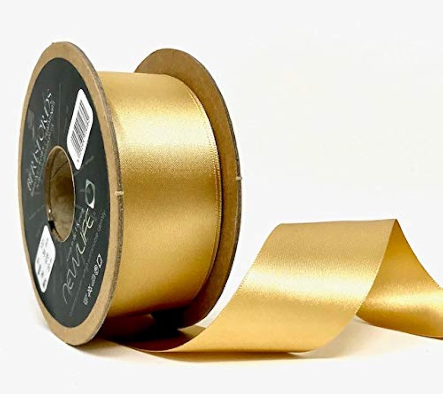 Berisfords 35mm 678 Honey Gold NewLife Satin Ribbon 100% Recycled 20m Reel
