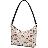 Sannovo Clutch Tote Handbags Leather Shoulder Purses for Women Lady Crescent Underarm Purse with Inner Pocket