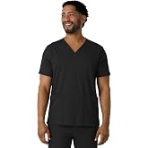 Wink Boundless Men's Multi Pocket V-Neck Scrub Top | V-Neck Scrub Top, Essential Storage, Professional Look