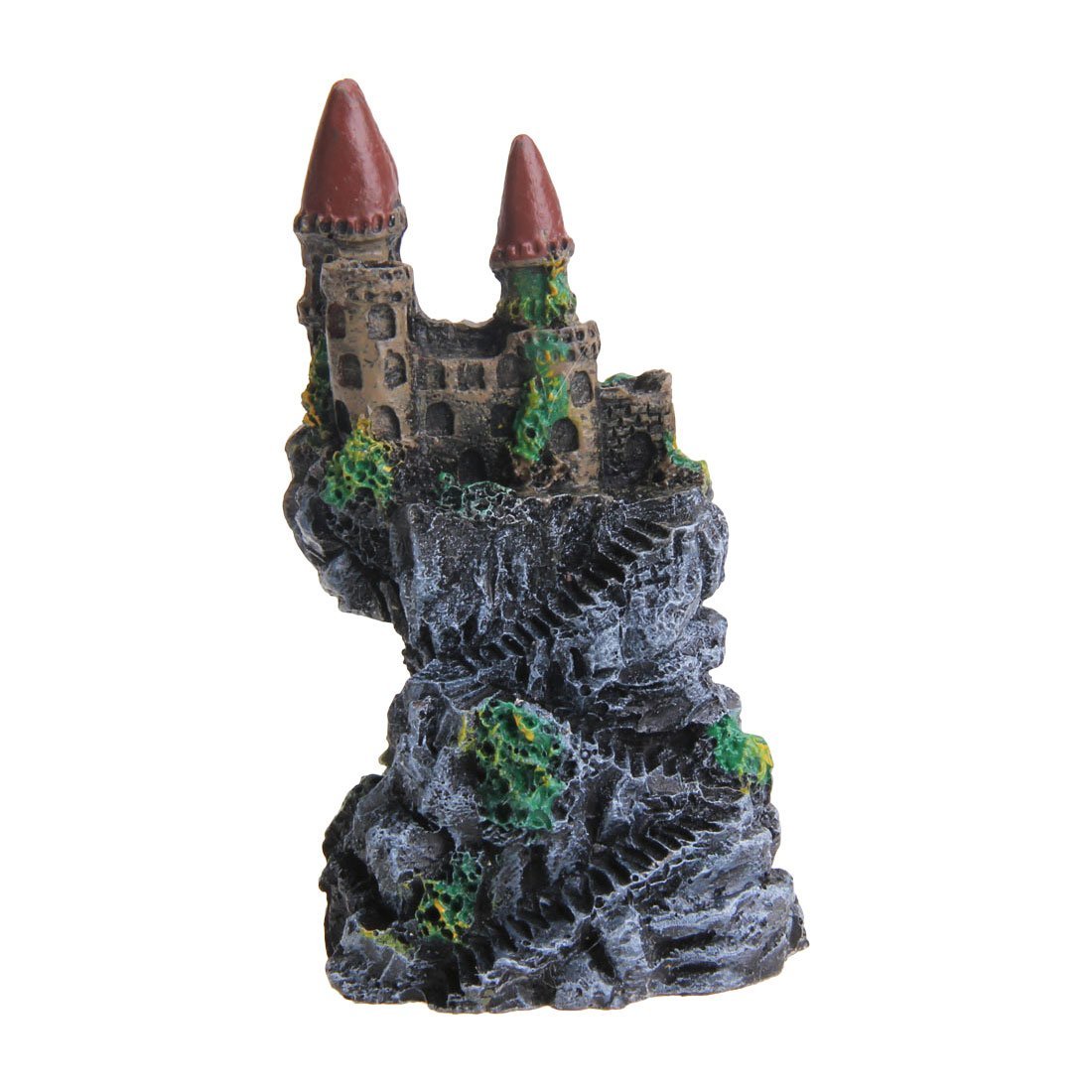 UU19EE Resin Cartoon Castle Aquariums Decorations Castle Tower Ornaments Fish Tank Aquarium Accessories Decoration