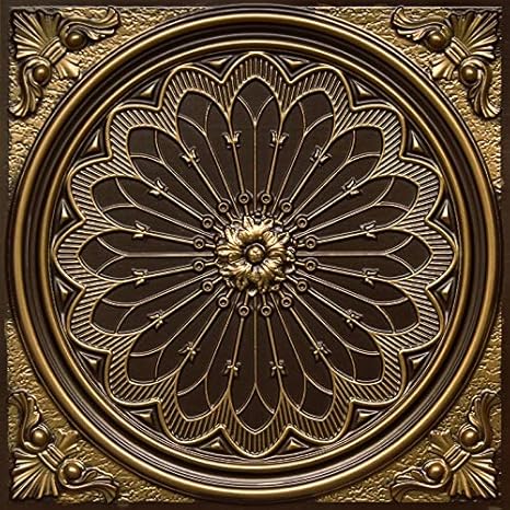 Amazon Com Faux Tin Decorative Pvc Ceiling Tile 2 X 2 24 X 24
