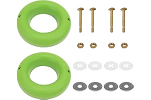 FIX ZHANG Waxless Toilet Ring Bathroom The Green Gasket Toilet Flange Gasket Toilet Wax Ring for Most Drain (Pack of 2)