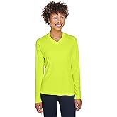 Team 365 Women's Zone Performance Long-Sleeve T-Shirt, Safety Yellow, Medium