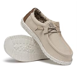 HEYDUDE Men's Wally Stretch Ivory Size 8 | Men’s