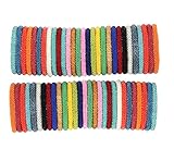 Goldenlines Random mix of Solid colors Nepal bracelets Roll On Bracelet (SET OF 12)