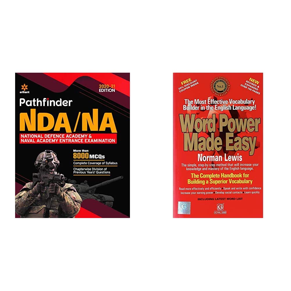 Pathfinder NDA/NA National Defence Academy & Naval Academy Entrance Examination 2020+Word Power Made Easy(Set of 2 books)