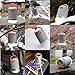 BESTON 440 Lumens IP65 Waterproof Portable Rechargeable LED Camping Lantern with 10400mAh USB External Lithium Battery Pack (4 Modes)