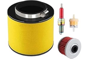 ANIRO MOTO Air Oil Filter Tune Up Kit for Honda ATV Recon TRX250 TRX250TE TRX250TM TRX250EX with Spark Plug 1997-2024