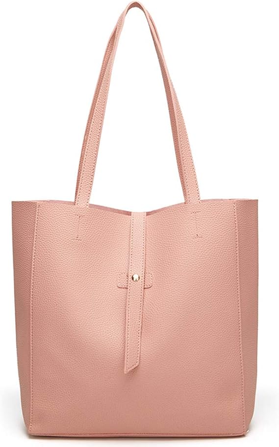 Amazon Kalani トートバッグ レディース 収納 かばん Puレザー シンプル 通勤 バッグ シュリンクピンク Kalani トートバッグ