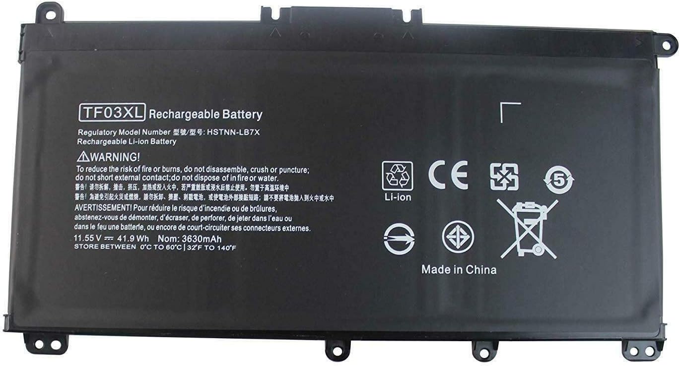 7XINbox 11.55V 41.9Wh TF03XL 920046-121 920070-855 HSTNN-IB7Y HSTNN-LB7J HSTNN-LB7X Laptop Battery compatible with HP Pavilion 14-BF 14-BK 14-BP 14-CD 15-CC 15-CD 15-CK 17-AR 15-CC000NO 15-CC001NC - Image 3