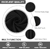 H.Versailtex Blackout Curtains 66x72 Two Panels Pencil Pleat Thermal Room view 7