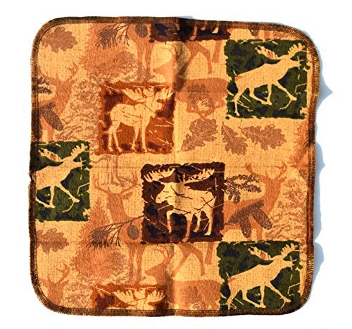 2ply Wild Northwestern Animals 11x12 Flannel Paperless Towels - 4 Pack
