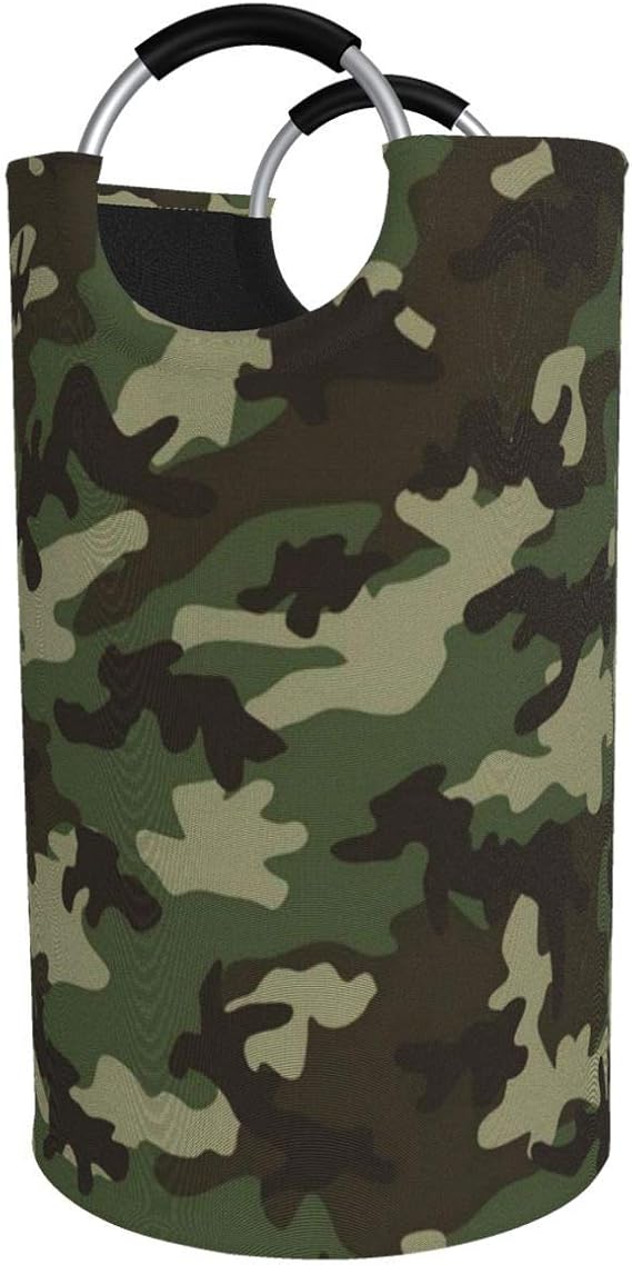 Ahdyr 82L Cesta de lavandería Grande Camuflaje Militar Camuflaje Tela