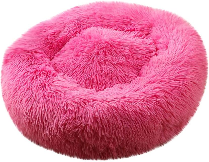 Pikolai Calming Bed for Cats Dogs Washable, Cozy Pet Beds Fur Donut Cuddler Puppy Kitten Bed Indoors Self Warming Doggy Bed,Mini Medium Large Sized Multiple Colors