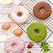WALFOS 2 Pack Food Grade Silicone Donut Molds,Flexible Donut Baking Pans for Perfect Shaped Doughnuts-Cake Biscuit Bagels - Easy to Pop Out - BPA Free Dishwasher, Oven, Microwave, Freezer Safe