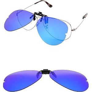 HILEEN Polarized Flip-up Clip-on Sunglasses for Ray-Ban RB6489 | RX6489 58mm for Men Women UV Protection