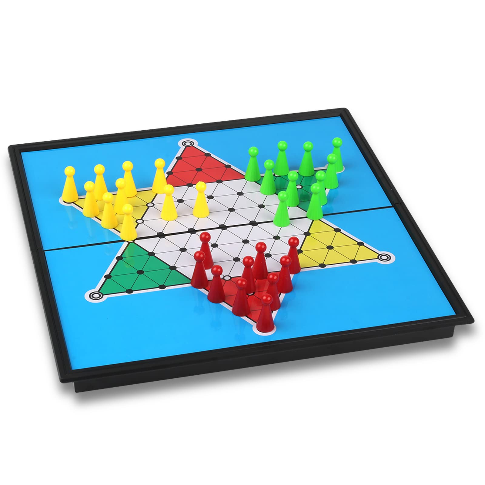 Andux Foldable Magnetic Chinese Checkers Portable Board Game Set CXYXQ-03