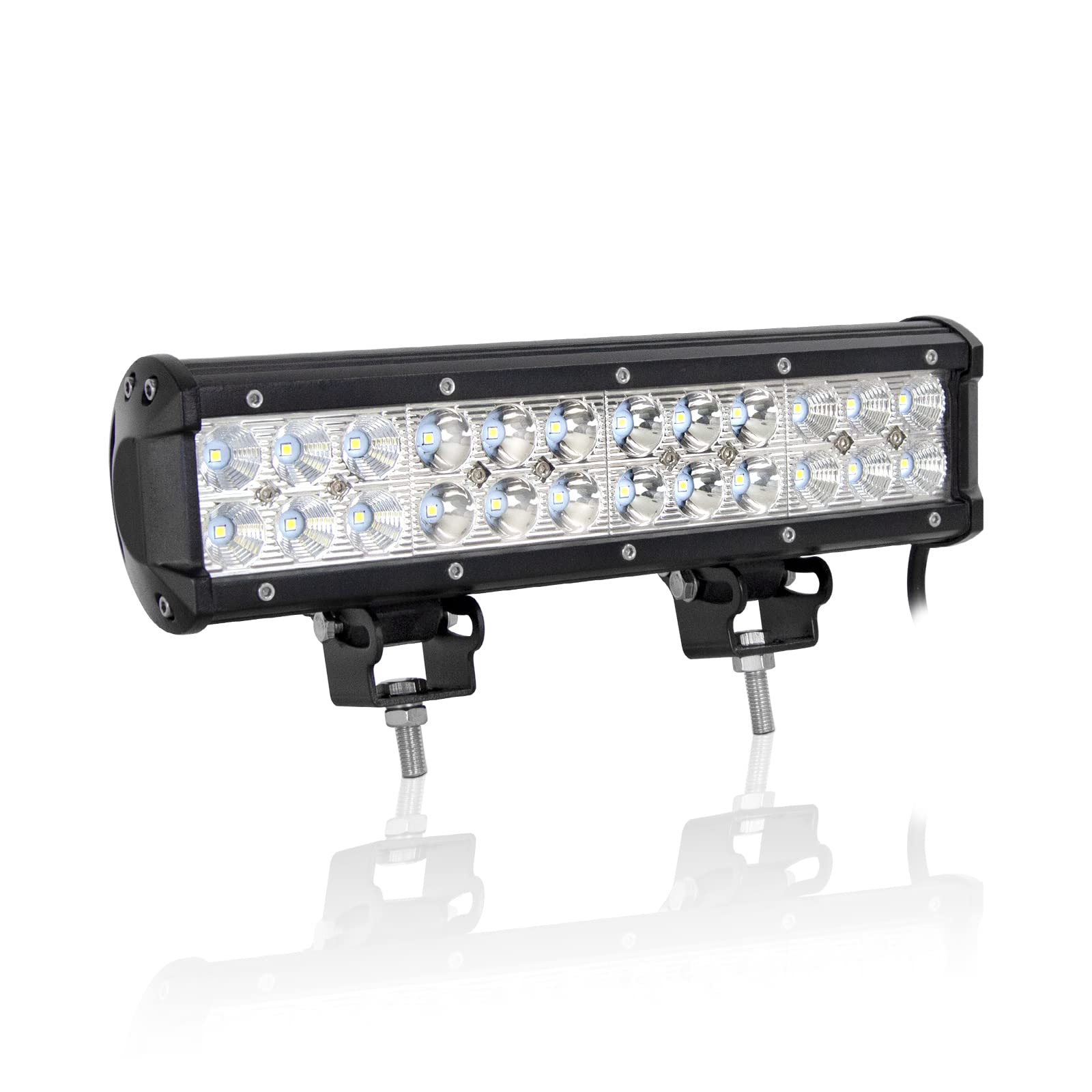 Willpower 12 Inch 72W LED Light Bar Flood Spot Combo Beam Off Road Driving Lights Waterproof Fog Work Lights for 4X4 Trucks Boat Car SUV ATV 12V 24V