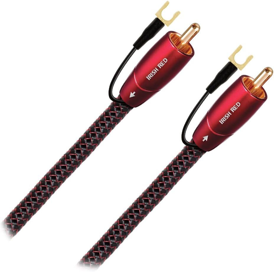 AudioQuest Irish Red RCA Male to RCA Male Subwoofer Cable - 6.56 ft. (2m): Electronics