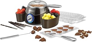 UNOLD CHOCOLATIER, Schmelztopf, Gießformen, Zubehör, 2 Heizstufen, Kuvertüre, 48667