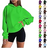 XINGJIAARTS Sweatshirt Womens Oversized Long Sleeve Fleece Top Pullover Hoodies For Women Sweater Shirts With A Pockets