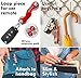 Compact Key Holder for Women by DNG Key (2–28 Keys, Red) | Slick Key Organizer + Keychain Ring, Sturdy Carabiner, Loop Piece, Expansion Pack + eBook with Tips on Keeping Your Home Safe and Organized
