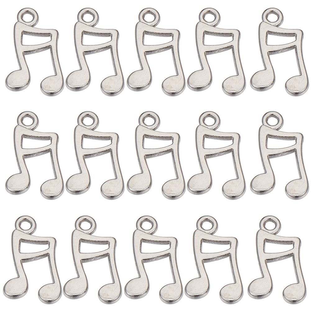 SUNNYCLUE 1 Box 150Pcs Music Notes Charms Bulk Musical Note Charm Small Music Note Symbol Instrument Mini Tibetan Alloy Style Music Festival Charms for jewellery Making Charms Earring Necklace DIY